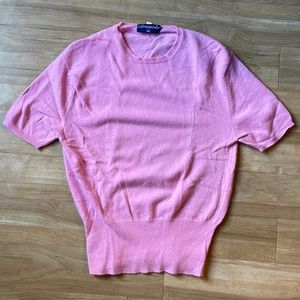 Drumohr Cashmere Cardigan Shirt, Size 46 EU, Pink